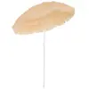 Outsunny Parasol de plage jardin design hawai 160 cm raphia artificiel beige TU