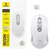 Baseus F02 Souris ergonomique sans fil 2,4 GHz - Blanc lune