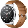 Xiaomi Watch S1 46 mm Argent Bracelet cuir marron [Wi-Fi]