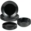 Bergner - Service de table San Ignacio noir - 12 pièces OS