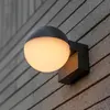 LUTEC Applique d'extérieur LED LOOMA, gris foncé, Ø 10 cm, métal, IP54