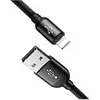Baseus Câble résistant 3en1 usb microUSB Iphone Lightning usb-c 3.5A 1.2M noir