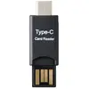 QUMOX Lecteur Carte mémoire MICRO SD SDXC USB A TYPE C, Adaptateur Micro SD USB TypeC