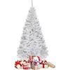 COSTWAY Sapin de Noël artificiel 180cm Aiguilles en PVC avec support m...