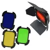 Godox BD-07 Grille nid d'abeille + 4 Filtres colorés pour tête cobra AD200