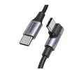 Ugreen Us334 USB-C 2.0 (Incliné) / USB-C 2.0 (Droit) Câble 100W Pd 1 M - Noir