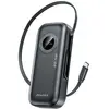 Awei Powerbank Pa-9 10000Mah 22,5W avec câble extractible Noir/Noir
