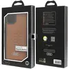 Étui en Cuir Synthétique - AUDI - iPhone 15 Plus / 14 Plus 6,7 - Marron - Rigide - TPU