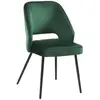 SONGMICS Chaise de salle à manger velours, Vert