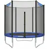 SONGMICS Trampoline extérieur avec filet de protection, Bleu / Ø 183 cm