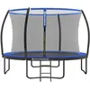 Songmics Trampoline extérieur avec échelle, Bleu / Ø 366 cm