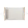 SONGMICS Double hamac rembourré résistant, Crème + Beige