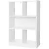 VASAGLE Bibliothèque 5 casiers blanc