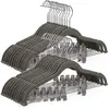 SONGMICS Cintres antiglisses avec pinces, Gris / 30