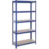 SONGMICS Étagère de rangement à 5 niveaux, Bleu