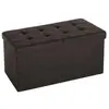 SONGMICS Coffre de rangement pliable, Brun