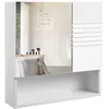 Merkloos / Sans marque Placard mural salle de bain blanc
