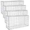 4 jardinières à gabion métalliques 100x50x30cm - SONGMICS