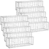 SONGMICS Lot de 10 gabion pierre 100 x 30 x 30cm métallique galvanisé banc de jardin siège gabion ggb033 (10 x ggb133) Gabion pierre 100 x 30 x 30cm
