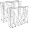 Gabions à Pierres - SONGMICS - Lot de 2 - 100 x 80 x 30 cm - métalliqu...
