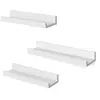 Songmics Calicosy - Lot de 3 Étagères Murales Blanches avec Rebord - L38 cm - Blanc TU
