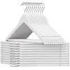 SONGMICS Calicosy - Lot de 20 Cintres en bois blanc avec Crochets pivotants - Blanc TU