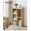 VASAGLE - Meuble de rangement à 5 casiers - Teinte chêne