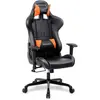 SONGMICS Chaise gaming orange