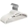 SONGMICS Cintres en plastique antidérapant, Blanc / 20
