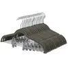SONGMICS Cintres antiglisses avec pinces, Gris / 12