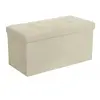 SONGMICS Coffre de rangement pliable, Beige
