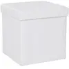 SONGMICS Coffre de rangement pliable, Blanc