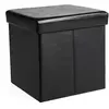 SONGMICS Coffre de Rangement Pliable Charge maximale 300 kg noir 38 x 38 x 38 cm LSF101