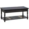 VASAGLE Table basse rustique multicolore
