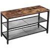 Banc à chaussures avec assise VASAGLE Brun rustique LBS74X