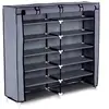 SONGMICS Armoire à chaussures à 7 niveaux, Gris