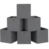 SONGMICS Boîtes de rangement pliables, Gris / 6
