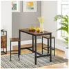 Vasagle Lot Table et chaises de bar