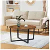 VASAGLE Habitat et Jardin Table Basse 88x47 cm - Marron rustique