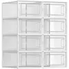 SONGMICS Boîtes de rangement yaramis  18 exemplaires  23 x 33,5 x 14  transparent