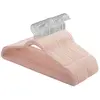 SONGMICS Cintre en velours antiglisse, Rose