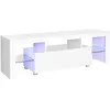 VASAGLE Meuble TV LED
