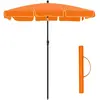 SONGMICS Parasol avec sac de transport, Orange / 2 x 1,25 m
