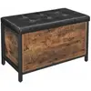 VASAGLE Banc de rangement industriel