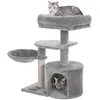 Feandrea Arbre à Chat, Tour grattoir 68 cm, Gris Clair PCT59W