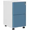 SONGMICS Caisson 2 tiroirs bleu canard