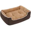 FEANDREA Lit pour Chien 90 x 75 x 25 cm - Marron Beige