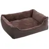 Feandrea Panier Pour Chien En Tissu Peluche, Marron