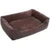 Feandrea Panier Pour Chien En Tissu Peluche, Marron