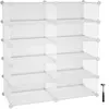 SONGMICS Meuble maille 10 casiers blanc